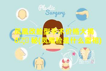 凤凰改脸型手术价格大揭 🦋 秘(凤凰脸是什么面相)